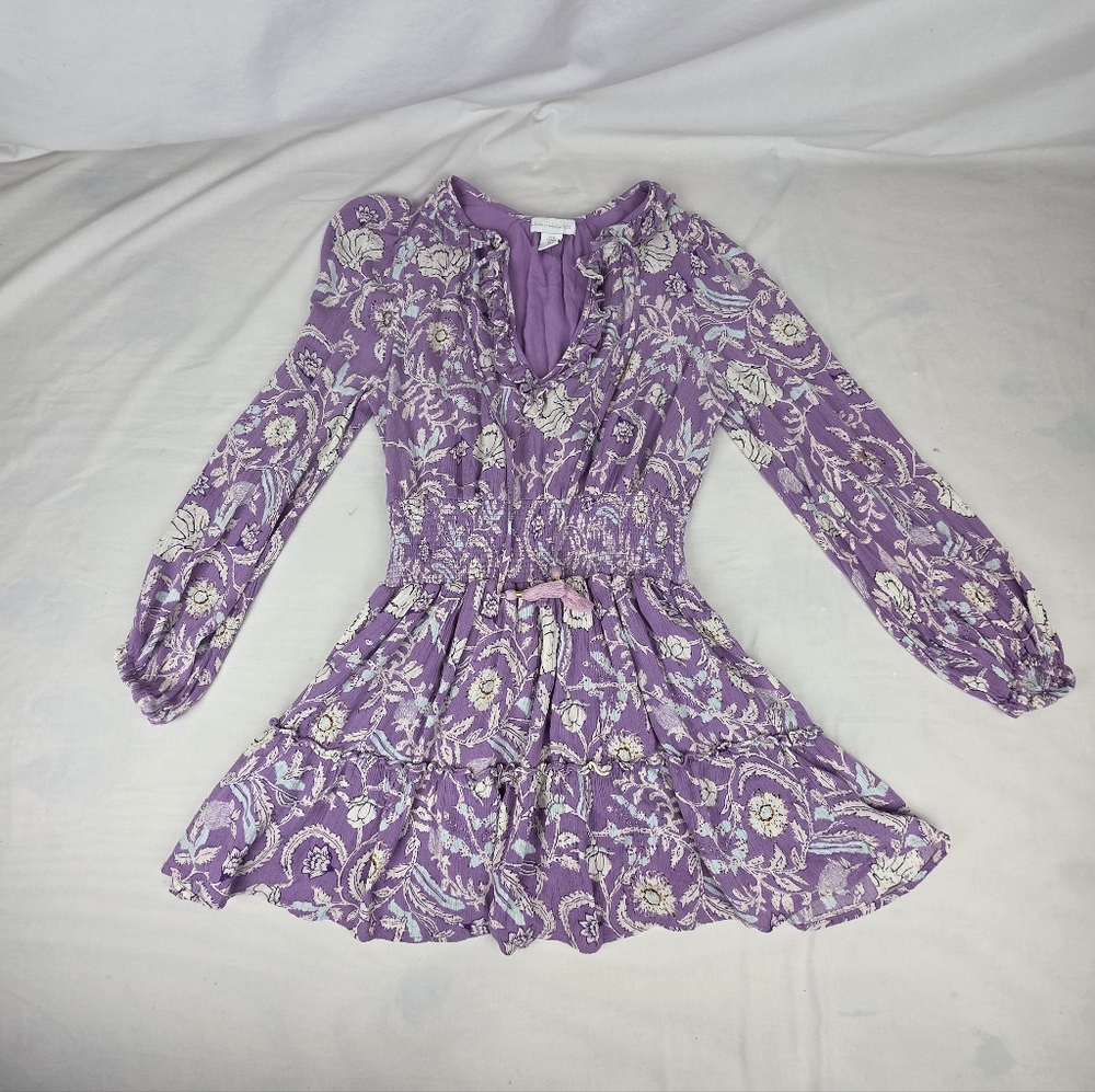House of Harlow 1960 Dress Sz M Revolve Smocked Boho Gypsy Ruffle Peasant Floral